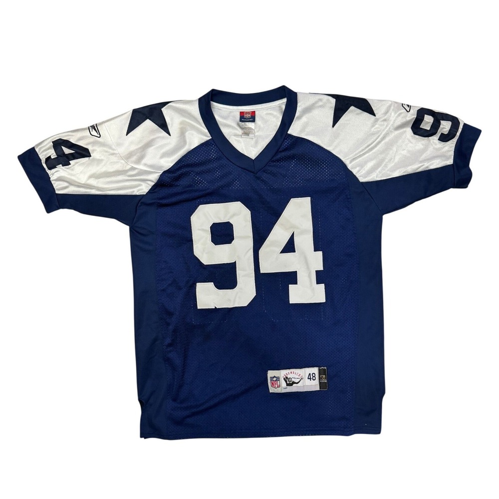 Reebok NFL Classic Dallas Cowboys DeMarcus Ware 94 Throwback Jersey Mens 48 Navy